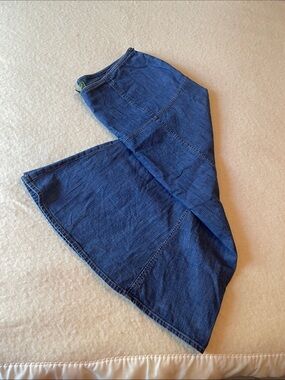 Eddie Bauer Dark Blue Denim Skirt - size 12 Tall